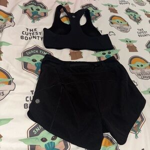 ATHLETA Girl Sports Bra and Shorts Set